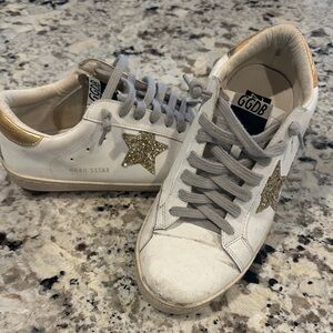 Golden Goose Dup White Sneakers with Gold Star size 40